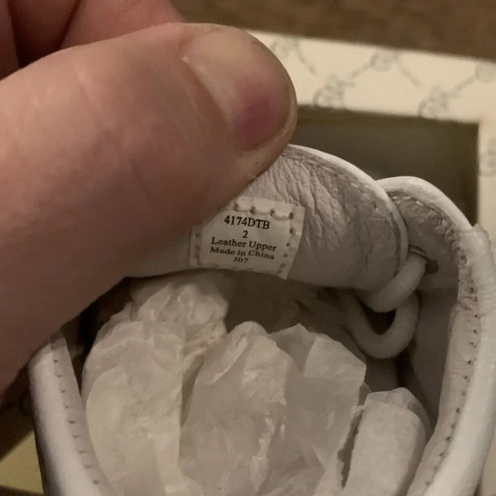 Designers Touch Baby Shoes Size 2 - Made In The USA - Crib Shoes 4174DTB